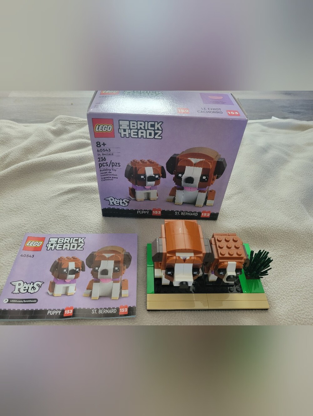 LEGO BrickHeadz St. Bernard Puppy Building Toy - 40543